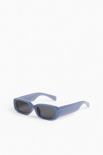 Rechteckige Sonnenbrille Blau, Sonnenbrillen in Größe Onesize. Farbe: - H&M - Modalova