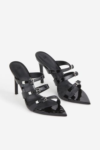 Spitze Sandaletten mit Absatz Schwarz, Heels in Größe 41. Farbe: - H&M - Modalova