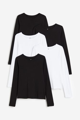 Er-Pack Jerseyshirts Schwarz/Weiß, T-Shirts & Tops in Größe 134/140. Farbe: - H&M - Modalova