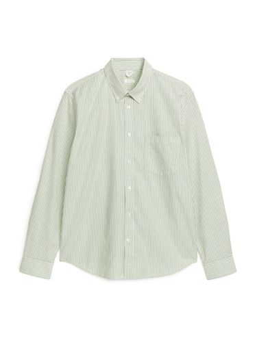 Oxford-Hemd grün/gestreift, Freizeithemden in Größe 48. Farbe: - Arket - Modalova