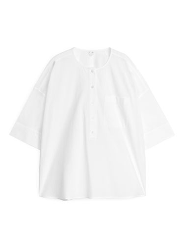 Gewaschene Hemdbluse aus Baumwolle Weiß, Jogginghosen in Größe XXS. Farbe: - Arket - Modalova