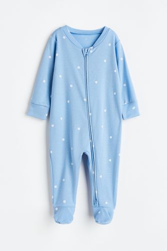 Bedruckter Schlafanzug Hellblau/Gepunktet, Pyjamas in Größe 92. Farbe: - H&M - Modalova