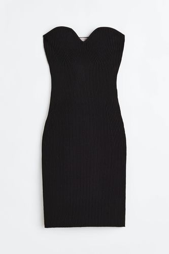 Trägerloses Bodycon-Kleid Schwarz, Alltagskleider in Größe XXL. Farbe: - H&M - Modalova