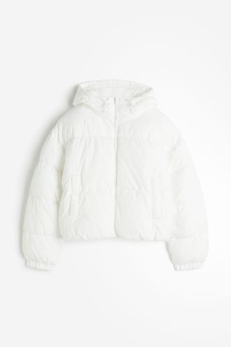 Puffer-Jacke mit Kapuze Weiß, Jacken in Größe XXS. Farbe: - H&M - Modalova