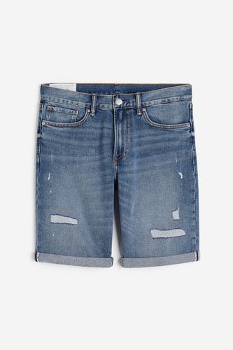 Jeansshorts Regular Denimblau in Größe W 28. Farbe: - H&M - Modalova
