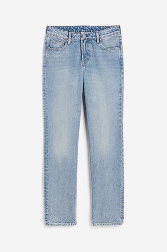 Straight Low Jeans Helles Denimblau in Größe 42. Farbe: - H&M - Modalova