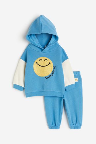Teiliges Sweatshirt-Set mit Print Blau/SmileyWorld®, Sweatshirts in Größe 68. Farbe: - H&M - Modalova