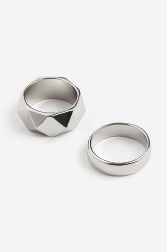 Er-Pack Ringe Silberfarben in Größe L. Farbe: - H&M - Modalova