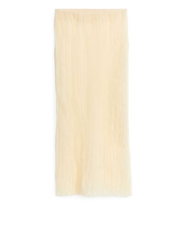 Plissierter Strickrock Hellbeige, Röcke in Größe M. Farbe: - Arket - Modalova