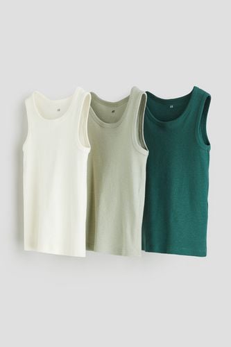 Er-Pack Tanktops Weiß/Hellgrün/Grün, T-Shirts & Tops in Größe 110/116. Farbe: - H&M - Modalova