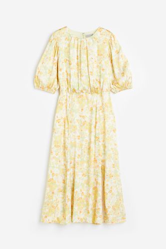 Kleid mit Raffungen Gelb/Gemustert, Alltagskleider in Größe M. Farbe: - H&M - Modalova