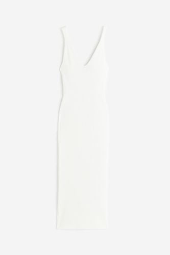 Bodycon-Kleid in Rippstrick Cremefarben, Alltagskleider Größe XL. Farbe: - H&M - Modalova