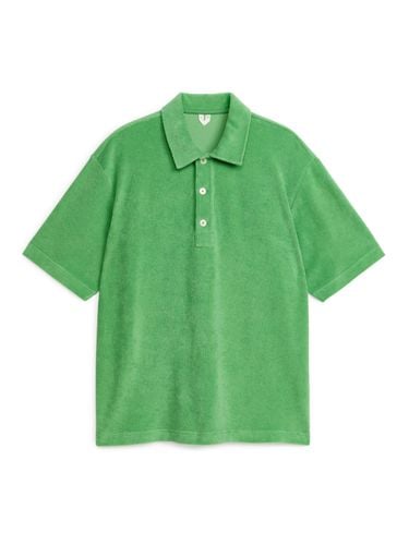 Poloshirt aus Baumwollfrottee Leuchtendes Grün, Poloshirts in Größe M. Farbe: - Arket - Modalova
