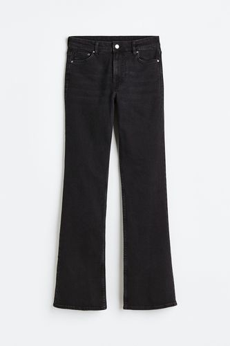 Bootcut High Jeans Schwarz, Straight in Größe 40. Farbe: - H&M - Modalova