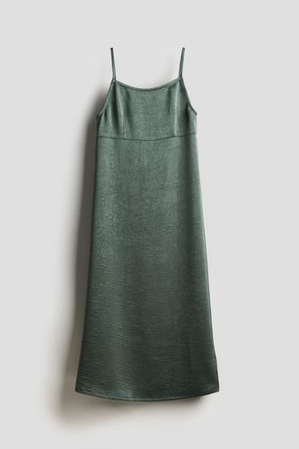 Slipkleid mit Bindebändern Dunkles Mattgrün, Kleider in Größe 140. Farbe: - H&M - Modalova
