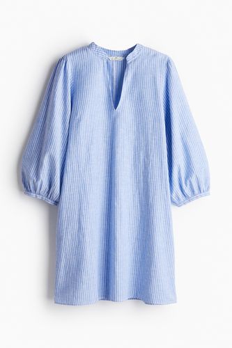 Kleid aus Leinenmix Blau/Gestreift, Party kleider in Größe S. Farbe: - H&M - Modalova