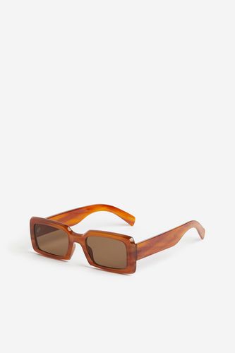 Rechteckige Sonnenbrille Braun, Sonnenbrillen in Größe Onesize. Farbe: - H&M - Modalova