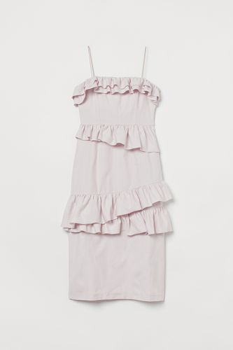 Kleid mit Volants Hellrosa, Alltagskleider in Größe 48. Farbe: - H&M - Modalova