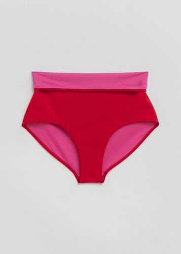 Bikinihose mit hohem Bund Rubinrot/Fuchsia, Bikini-Unterteil in Größe 36. Farbe: - & Other Stories - Modalova