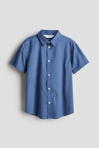 Kurzarmhemd aus Baumwolle Blau, Hemden & Blusen in Größe 134. Farbe: - H&M - Modalova