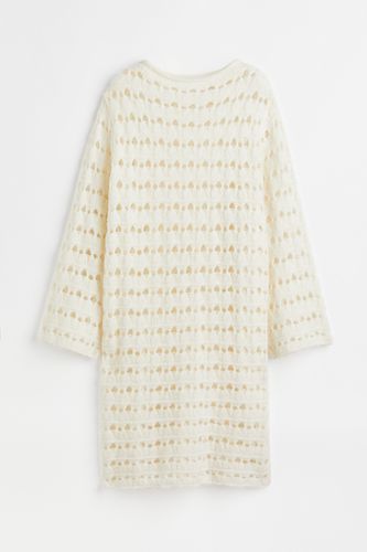 Kleid in Pointellestrick Cremefarben, Alltagskleider Größe XS. Farbe: - H&M - Modalova