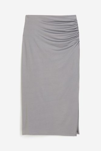 Jerseyrock mit Raffung Grau, Röcke in Größe L. Farbe: - H&M - Modalova