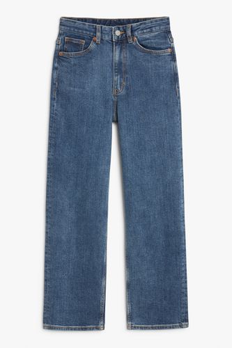 Gerade blaue Jeans Zami mit extrahohem Bund Blau, Straight in Größe W 25. Farbe: - Monki - Modalova