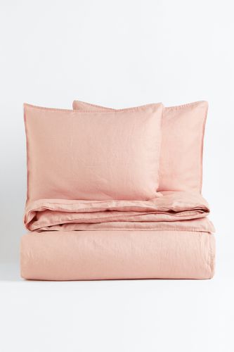 Leinenbettwäsche für Doppelbett Rosa in Größe 200x200 80x80 cm. Farbe: - H&m Home - Modalova