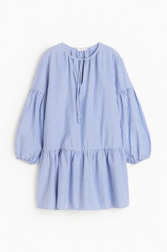Baumwollkleid Blau/Gestreift, Alltagskleider in Größe XS. Farbe: - H&M - Modalova