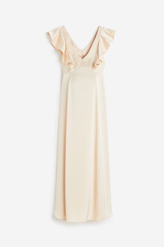MAMA Kleid mit Volants Hellbeige, Kleider in Größe L. Farbe: - H&M - Modalova