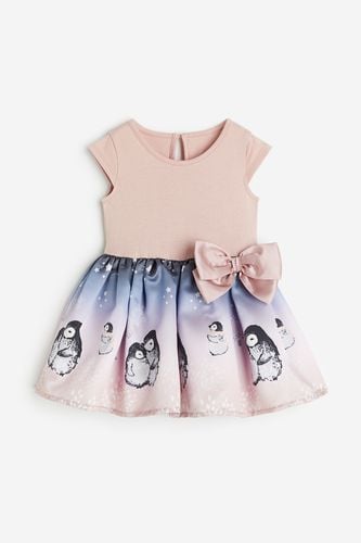 Bedrucktes Kleid mit Schleife Altrosa/Pinguine, Kleider in Größe 104. Farbe: - H&M - Modalova