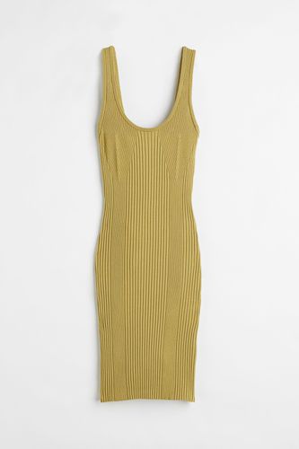 Bodycon-Kleid in Rippstrick Olivgrün, Alltagskleider Größe XL. Farbe: - H&M - Modalova