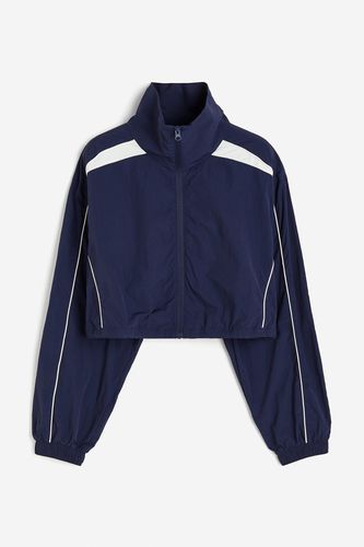 Kurze Windjacke Dunkelblau, Jacken in Größe L. Farbe: - H&M - Modalova