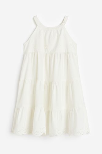 Neckholder-Kleid mit Broderie Anglaise Weiß, Kleider in Größe 110. Farbe: - H&M - Modalova