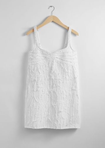 Strukturiertes Minikleid Weiß, Alltagskleider in Größe 44. Farbe: - & Other Stories - Modalova