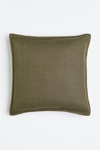Kissenhülle aus Leinen Dunkles Khakigrün in Größe 50x50 cm. Farbe: - H&m Home - Modalova