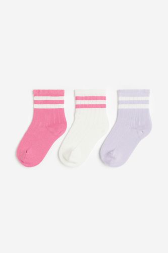 Er-Pack Socken Flieder/Rosa/Weiß in Größe 10/12. Farbe: - H&M - Modalova