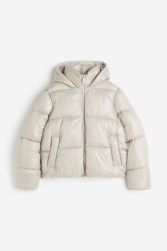 Puffer Jacket mit Kapuze Naturweiß, Jacken in Größe XS. Farbe: - H&M - Modalova