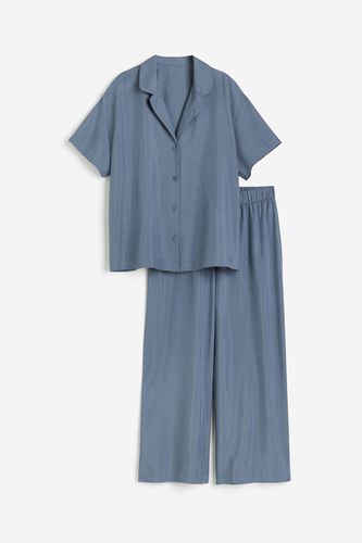 Pyjama aus Modalmix Taubenblau, Pyjama-Sets in Größe XS. Farbe: - H&M - Modalova