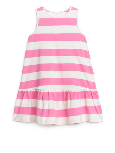 Jerseykleid mit Rüschen Rosa/Weiß, Kleider in Größe 86/92. Farbe: - Arket - Modalova