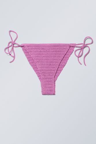 Brazilian-Bikinihose in Häkeloptik Rosa, Bikini-Unterteil Größe M. Farbe: - Weekday - Modalova