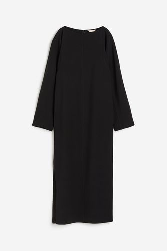 Langes Kleid aus Wollmix Schwarz, Alltagskleider in Größe 40. Farbe: - H&M - Modalova