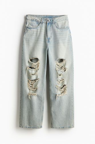 Baggy Low Jeans Helles Denimblau in Größe 36. Farbe: - H&M - Modalova