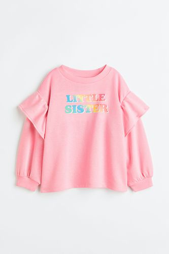Geschwister-Sweatshirt Hellrosa/Little Sister, Sweatshirts in Größe 134/140. Farbe: - H&M - Modalova