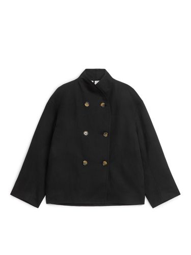 Jacke aus Leinen und Baumwolle Schwarz, Jacken in Größe 40. Farbe: - Arket - Modalova