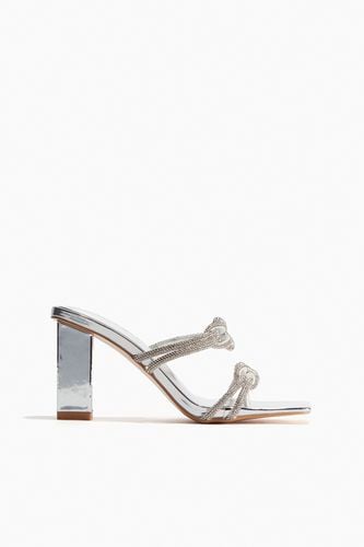 Frosted Sandale Mit Absatz Silber, Heels in Größe 37. Farbe: - Public Desire - Modalova