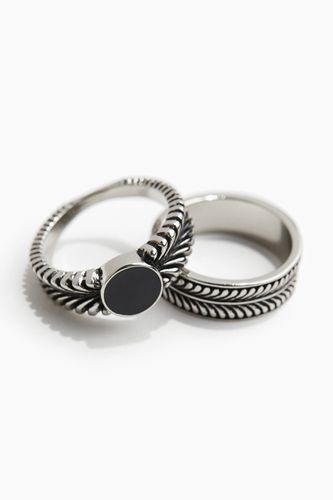 Er-Pack Ringe Silberfarben in Größe S. Farbe: - H&M - Modalova