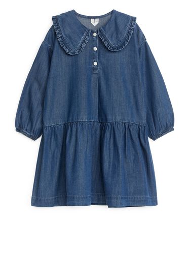 Flanellkleid mit Rüschen Blau, Kleider in Größe 116. Farbe: - Arket - Modalova