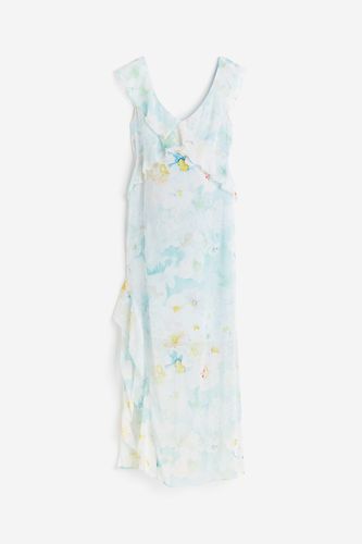 MAMA Kleid mit Volants Mintgrün/Geblümt, Kleider in Größe L. Farbe: - H&M - Modalova