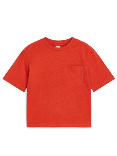 Legeres T-Shirt aus Leinenmix Rot, T-Shirts & Tops in Größe 86/92. Farbe: - Arket - Modalova